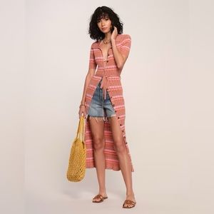 Heartloom knit button down dress